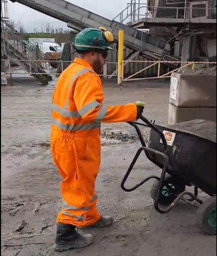 ezTip Safety Handles in a high visibility orange and yellow